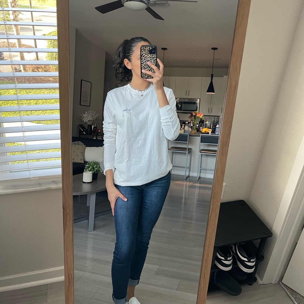 NWOT White Guy Harvey Long Sleeve Shirt